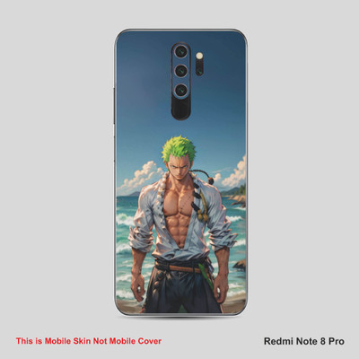 VYBE The Smart Choice Redmi Note 8 Pro Zoro Mobile Skin Mobile Skin(Metallic Blue B33)