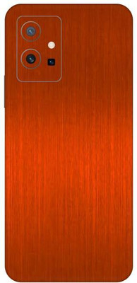 Vcare GadGets Orange Brushed vivo T1 5G Mobile Skin(Orange Brushed)