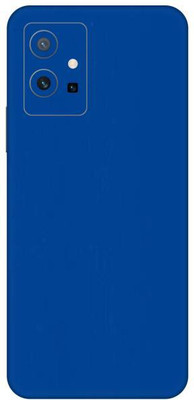 Vcare GadGets Blue Glossy vivo Y75 5G Mobile Skin(Blue Glossy)