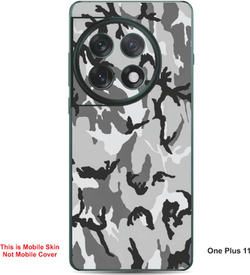 VYBE The Smart Choice One Plus 11 Camouflage Embossed Mobile Skin(Grey Nickel A11)