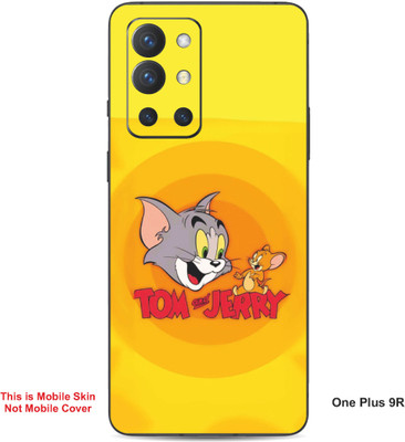 VYBE The Smart Choice One Plus 9R Tom & Jerry Embossed Mobile Skin(Carrot Orange 21)