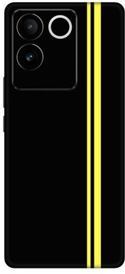 Vcare GadGets Black yellow Strips Vivo T2 Pro 5G Mobile Skin(Multicolor)