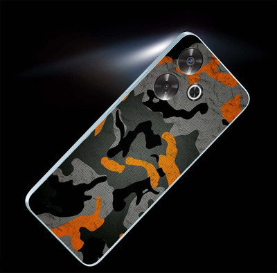 BugguSkin REDMI 13 5G Mobile Skin(ORANGE AND GREY)