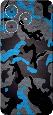 SkinoMania Realme Narzo N63 5G Mobile Skin(Camo Blue Multicolor Mobile Skin)