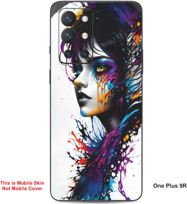 VYBE The Smart Choice One Plus 9R Art Embossed Mobile Skin(Blue lvy A6)