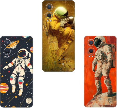 wrap craft HUAWEI NOVA Y61 COMBO(PACK OF 3)Camera&Back Protector Premium Vinyl Mobile Skin(Multicolor)