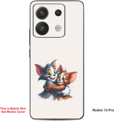 VYBE The Smart Choice Redmi 13 Pro Tom & Jerry Embossed Mobile Skin(Soft Peach A1)