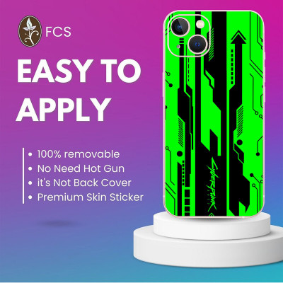 FCS Huawei Enjoy 20 SE Printed Back skin Mobile Skin(Cyber Punk Green)