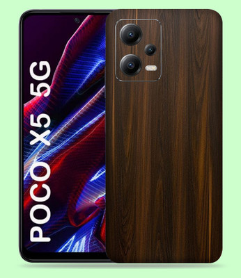 WeCre8 Skin's Xiaomi Poco X5 5G Mobile Skin(Mahogany Wood Multicolor Mobile Skin)