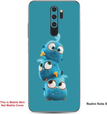 VYBE The Smart Choice Redmi Note 8 Jay,Jake & Jim Embossed Mobile Skin(Sea Blue A1)