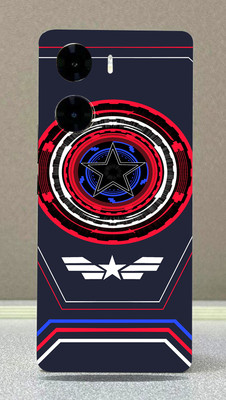 SkinoMania Vivo V29e Mobile Skin(Captain America Star Multicolor Mobile Skin)