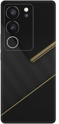 Vcare GadGets Black Gold Pattern Vivo V29 5G Mobile Skin(Multicolor)