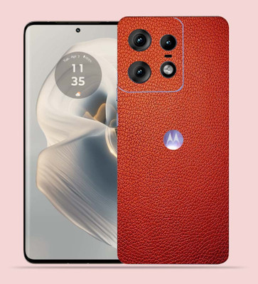 WeCre8 Skin's WeCre8 Skin's Motorola Edge 50 Pro Mobile Skin(Red Leather)