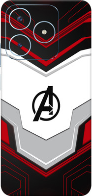 SkinoMania Realme Narzo N63 5G Mobile Skin(Avenger Logo Multicolor Mobile Skin)