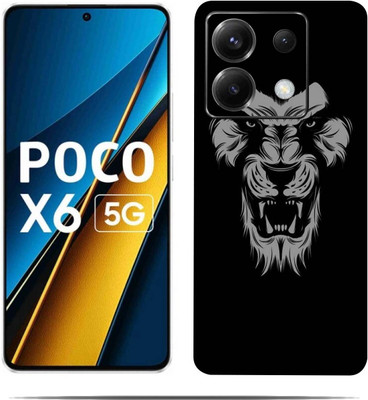 BugguSkin POCO X6 5G Mobile Skin(Ultra Super Grey Skin With HiighQuality MatteFinish_thanks)