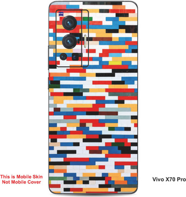 VYBE The Smart Choice Vivo X70 Pro Pattern Embossed Mobile Skin(Rose Madder 13)