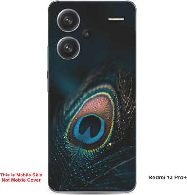 VYBE The Smart Choice Redmi 13 Pro Plus Peacock Embossed Mobile Skin(Nile Blue 9)