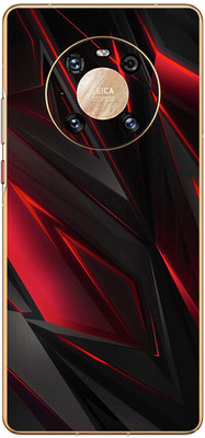 FCS Huawei Mate 40 Pro 4G Printed Back skin Mobile Skin(Red Black Texture)