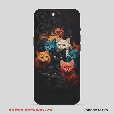 VYBE The Smart Choice iPhone 13 Pro Cat Embossed Mobile Skin(Donkey Whie 4)