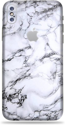 TJ CREATION Apple iPhone X, Apple iPhone X Mobile Skin(Ultra Super Milky White Marble Skin With High Matte Finish., Mobile Skin (Back+Side+Camera))