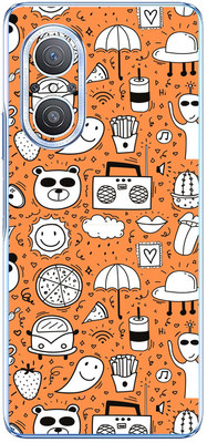 FCS Huawei nova 10 Youth Printed Back skin Mobile Skin(Yellow Pattern)