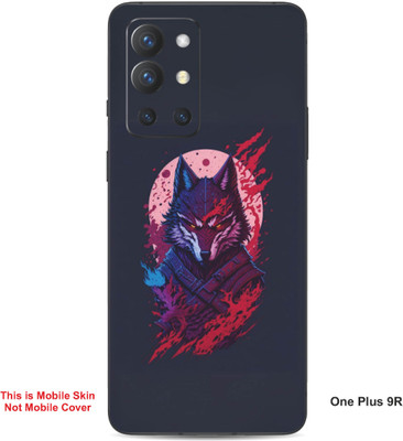 VYBE The Smart Choice One Plus 9R Wolf Embossed Mobile Skin(Flamingo Pink)