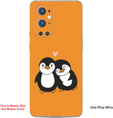 VYBE The Smart Choice One Plus 9 Pro Penguin Embossed Mobile Skin(Fire Orange 20)