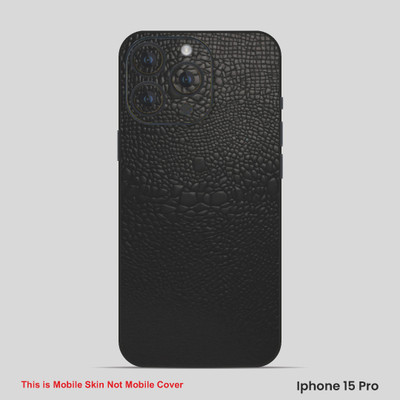 VYBE The Smart Choice iPhone 15 Pro Pattern Mobile Skin(Dark Black 11)
