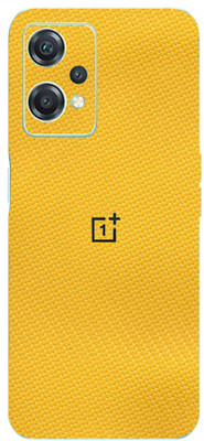 AsSkin Nord Ce2 Lite 5g, nord ce2 lite 5g Mobile Skin(Ultra Super Yellow Carbon Fiber With High Matte Finish.)