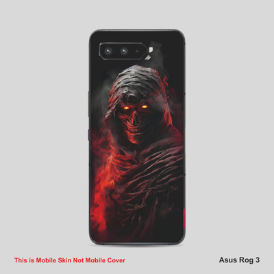 VYBE The Smart Choice Asus Rog 3 Horror Mobile Skin Mobile Skin(Pinkish Red 2)