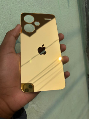 TWUAOP REDMI NOTE 13 PRO PLUS 5G ACRYLIC MIRROR BACK PANNEL Mobile Skin(Gold)