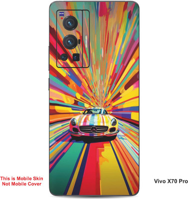 VYBE The Smart Choice Vivo X70 Pro Art Embossed Mobile Skin(Golden Dream 13)