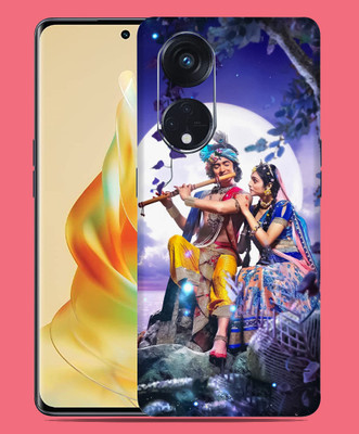 SkinoMania Oppo Reno 8T 5G Mobile Skin(Multicolor Blue-Radha-Krishna)