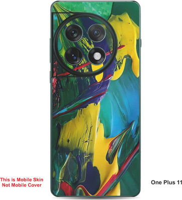 VYBE The Smart Choice One Plus 11 Art Embossed Mobile Skin(Blue lvy A11)