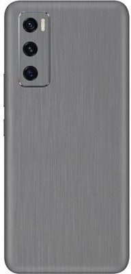Vcare GadGets Vivo V20 SE Mobile Skin(Brushed Silver)