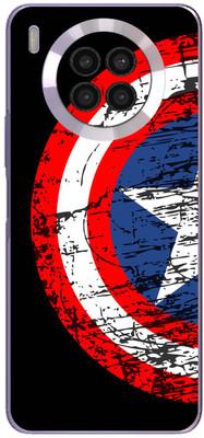 FCS Huawei nova 8i Printed Back skin Mobile Skin(Captain America Shield)