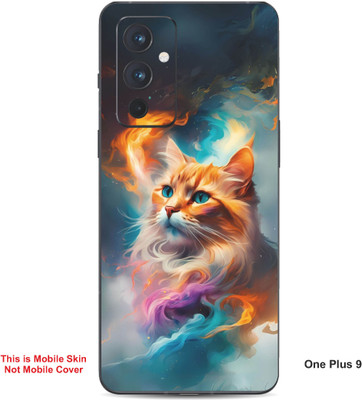 VYBE The Smart Choice One Plus 9 Cat Embossed Mobile Skin(Pale Copper 25)
