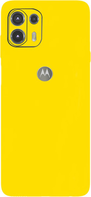 TJ CREATION Motorola Edge 20 Fusion, Moto Edge 20 Fusion Mobile Skin(Ultra Super Yellow Matte Skin With High Mattte Finish.)