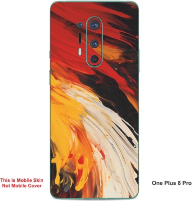 VYBE The Smart Choice One Plus 8 Pro Art Embossed Mobile Skin(Burnt Umber A3)