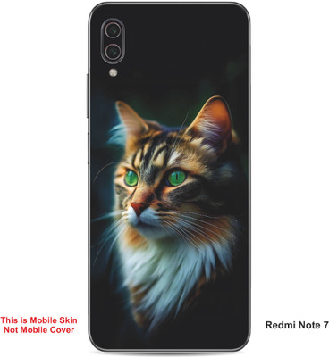 VYBE The Smart Choice Redmi Note 7 Cat Embossed Mobile Skin(Light Slate Grey 13)