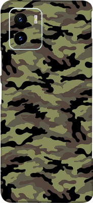 BUGGU Vivo Y15c Mobile Skin(Ultra Super Camouflage Military Green Skin With High Matte Finish)