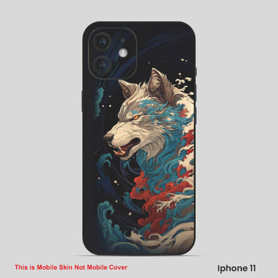 VYBE The Smart Choice iPhone 11 Wolf Embossed Mobile Skin(Desert Sand 9)