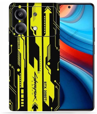 OggyBaba Poco X6 Neo 5g Mobile Skin(Cyberpunk Yellow Black)