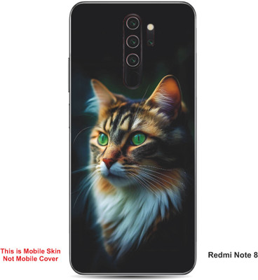 VYBE The Smart Choice Redmi Note 8 Cat Embossed Mobile Skin(Light Slate Grey 15)
