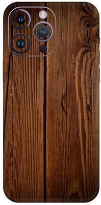 Yuckquee iPhone 14 Pro Max Mobile Skin for Back & Camera Protective - D179 Mobile Skin(Wooden-179)