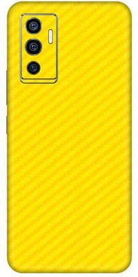 Vcare GadGets V23e 5G Mobile Skin(Fiber Carbon Yellow)
