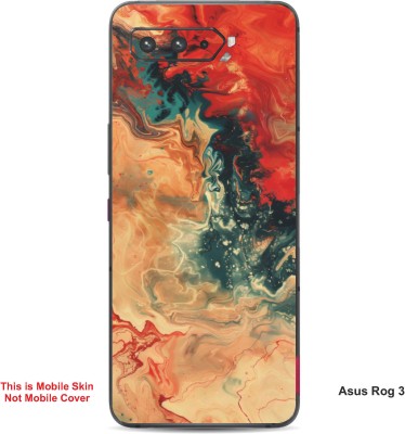 VYBE The Smart Choice Asus Rog 3 Abstract Embossed Mobile Skin(Persian 1)