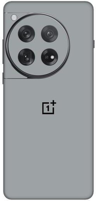 Vcare GadGets Glossy Silver OnePlus 12 5G With Logo Mobile Skin(Glossy Silver)