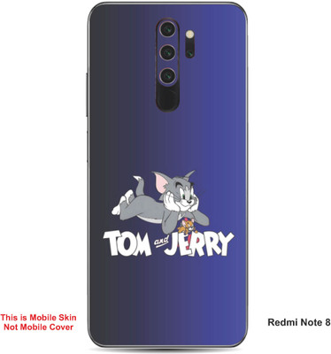 VYBE The Smart Choice Redmi Note 8 Tom & Jerry Embossed Mobile Skin(Mulled Wine A1)