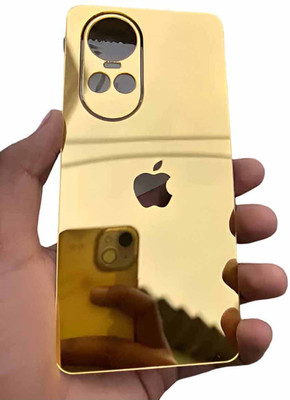 MOKPLZ OPPO RENO 10 PRO 5G BACK PANNEL MIRROR ACRYLIC SHEET Mobile Skin(GOLDEN)